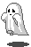 A cartoon ghost
